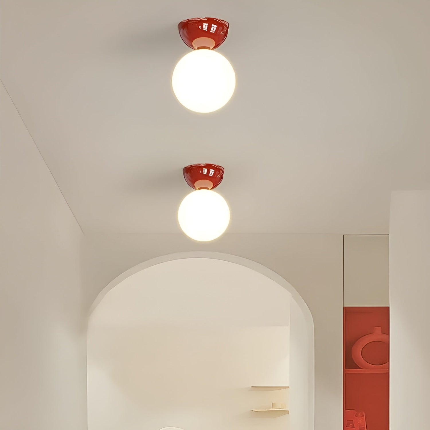 DomeAura Light - Modern taklampa med flush mount