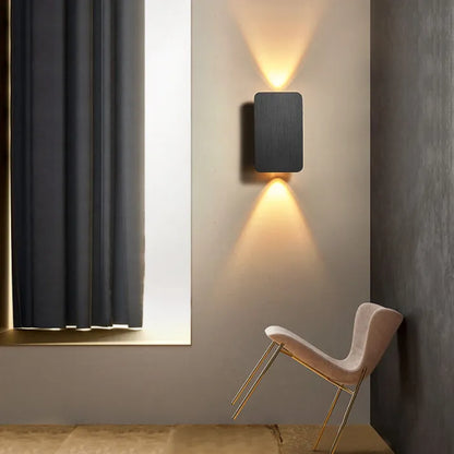 Vägglampa Modern Metall Rektangulär LED Inomhus
