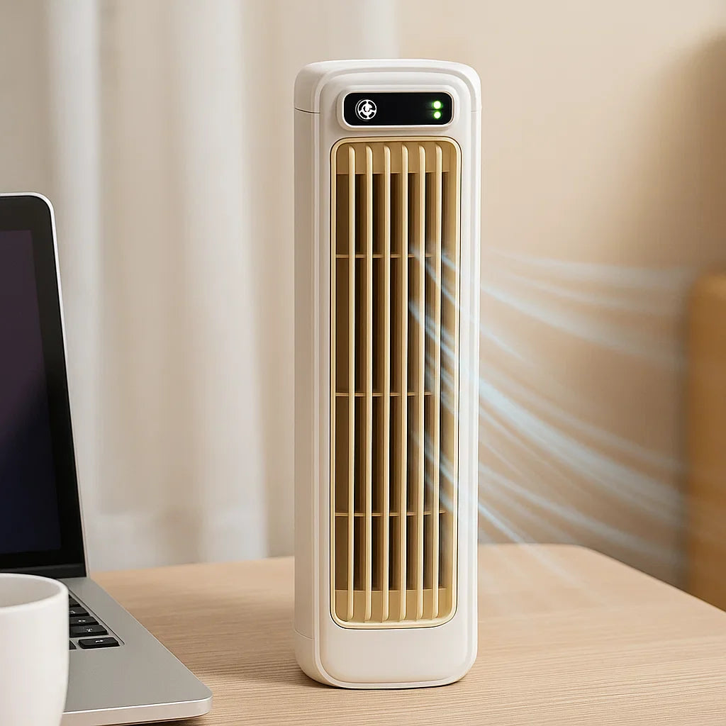 Luftkylare Bärbar Uppladdningsbar Tornfläkt