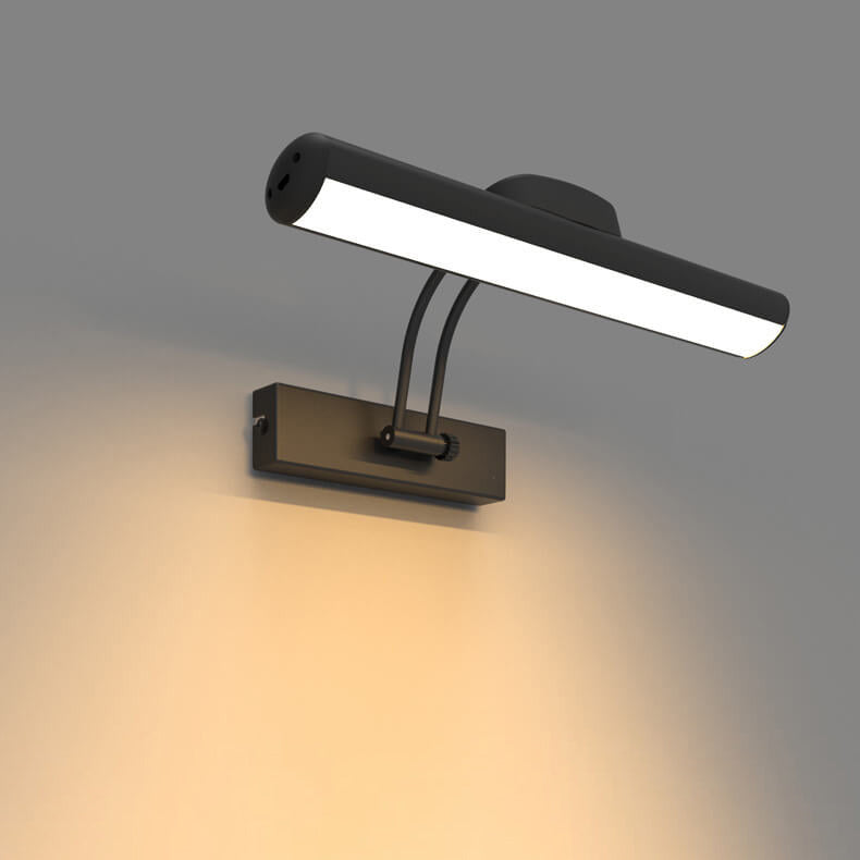 Minimalistisk justerbar LED-vägglampa i balkform för badrum