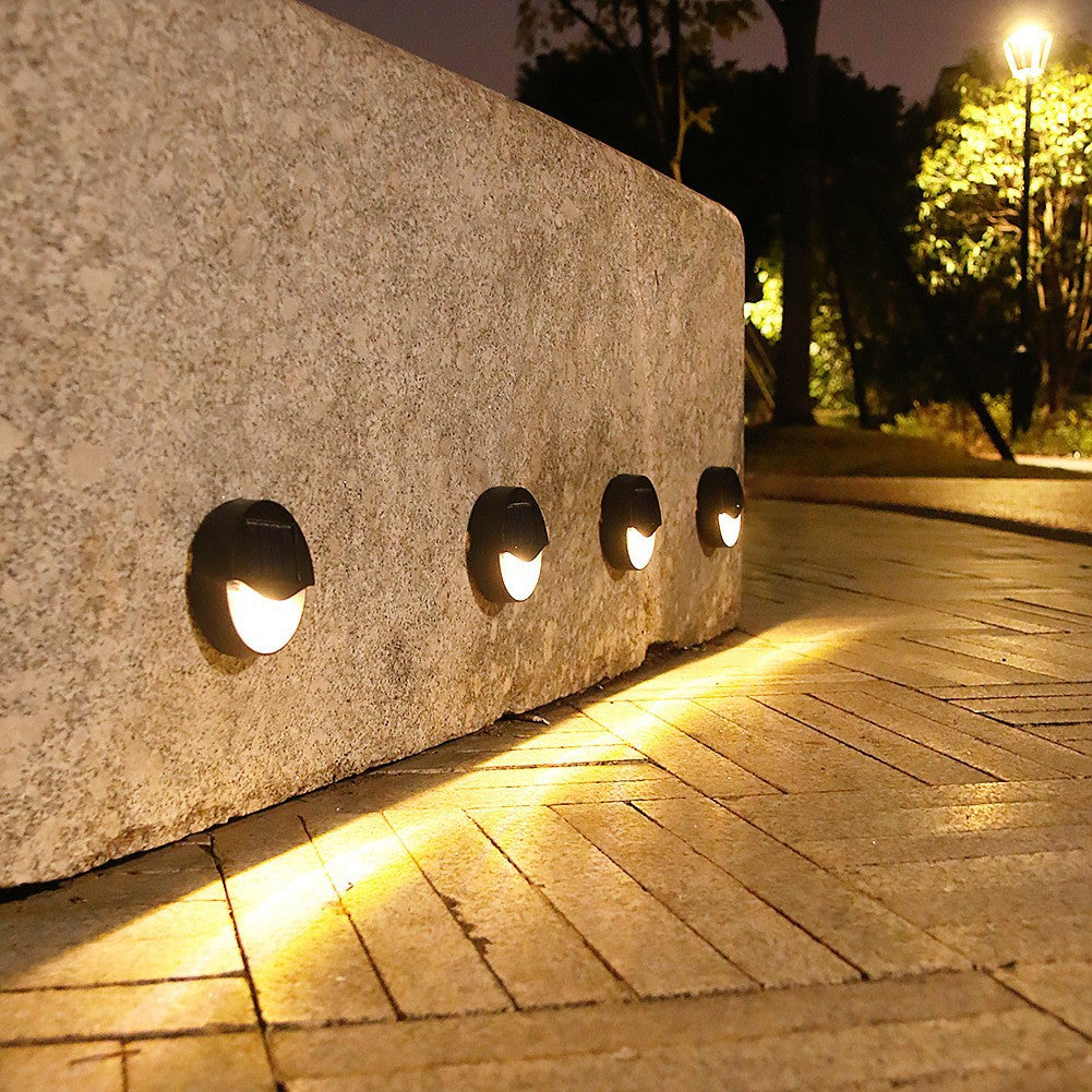 LED-Solarlampa - Terrassbelysning för utomhusbruk, Rund, Fyrkantig, Vattentät