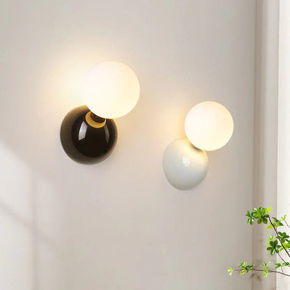 Nova Modern LED Vägglampa Svart/Vit Metall Vardagsrum