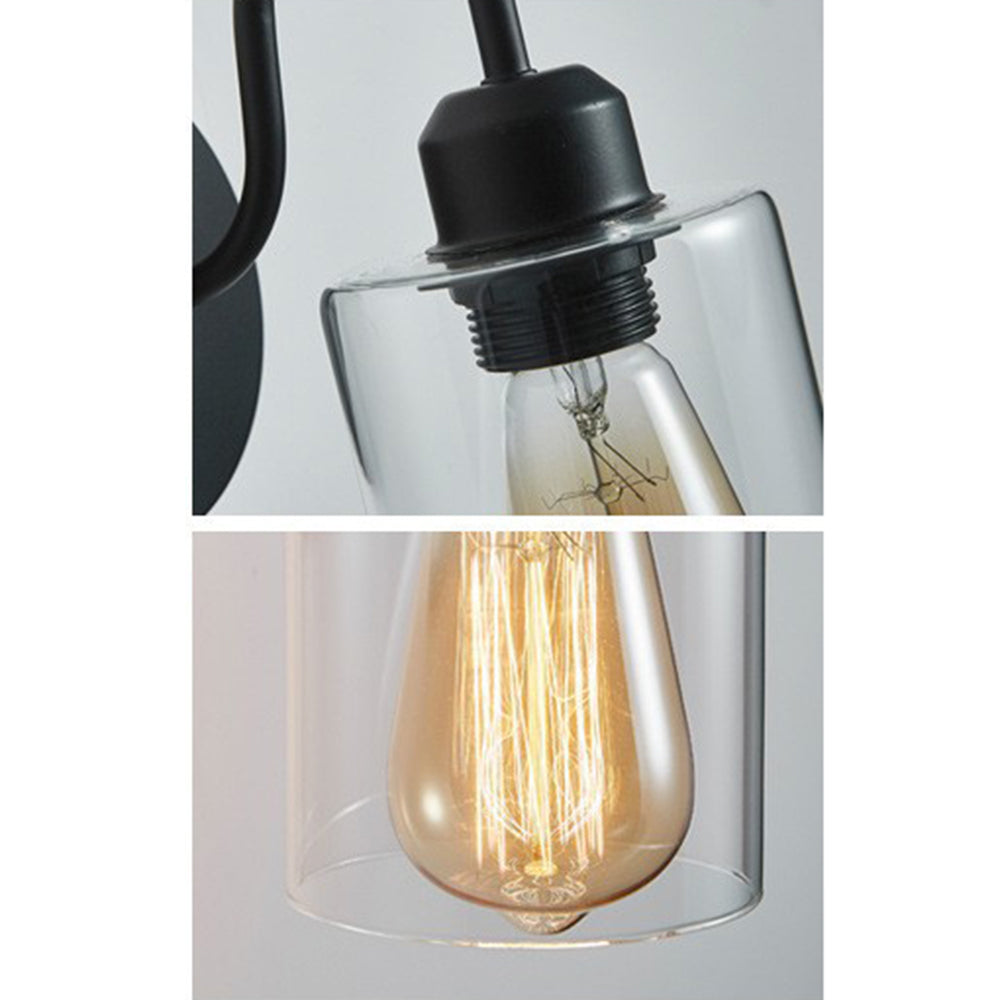 Marit - Retro LED Vägglampa Svart