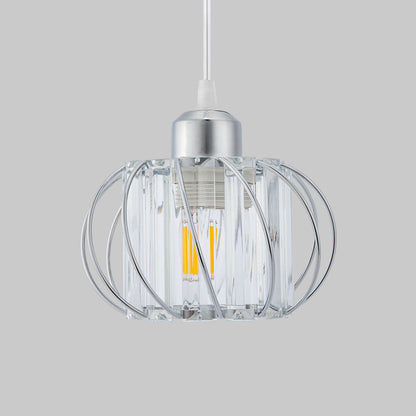 Nordic Glass Pendant Light | 6.3 in | Globular Shade | Modern Minimalist Lighting | Elegant Home Accent | Brick by Brick