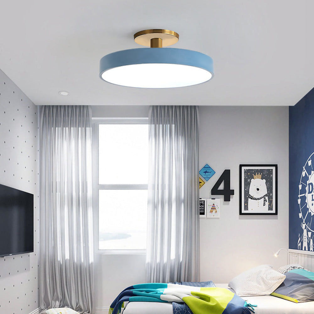 Modern Flush Mount Ceiling Light | 5.9×11.8–23.6 in | LED Rund Armatur | Hårdvara + Akryl | Brick by Brick