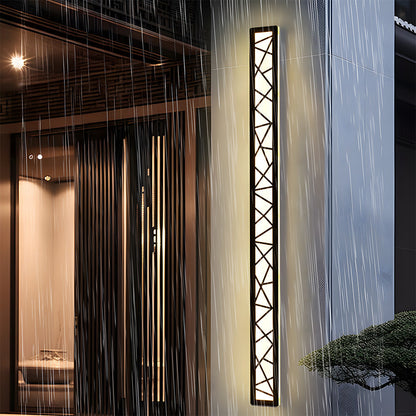 Utomhus Vattentät Vägglampa | 15.7–59 x 3.1 in | LED IP65 Lång Järn &amp; Akryl Exteriör Armatur | Brick by Brick