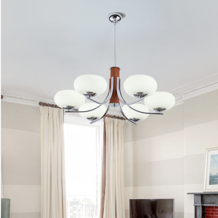 Lunaro | Bauhaus Pendellampa med 3/5 opalglas-huvuden