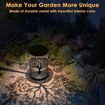 SolarArt Lantern - Lyxig Metallkonstdekoration Solutomhus Lantern