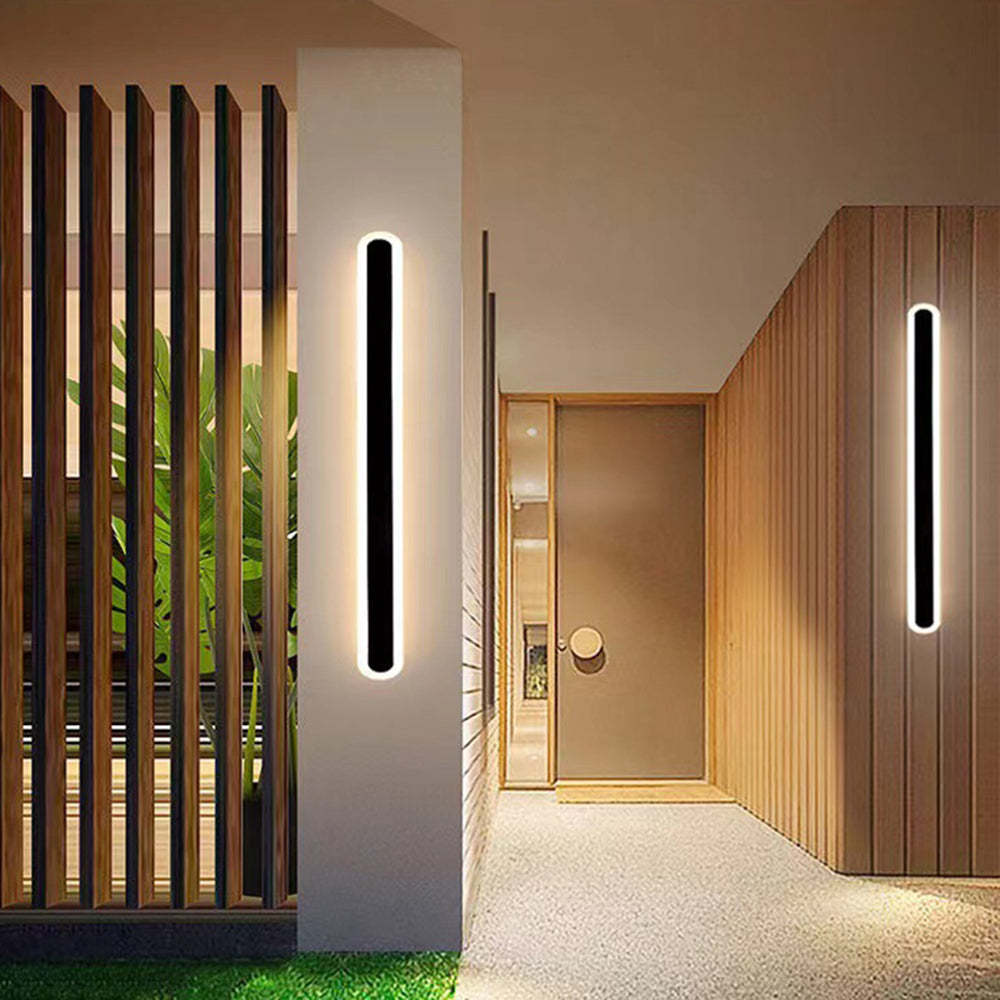 Utomhusvägglampa Modern Svart Vattentät Lampa