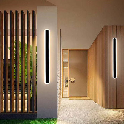 Utomhusvägglampa Modern Svart Vattentät Lampa