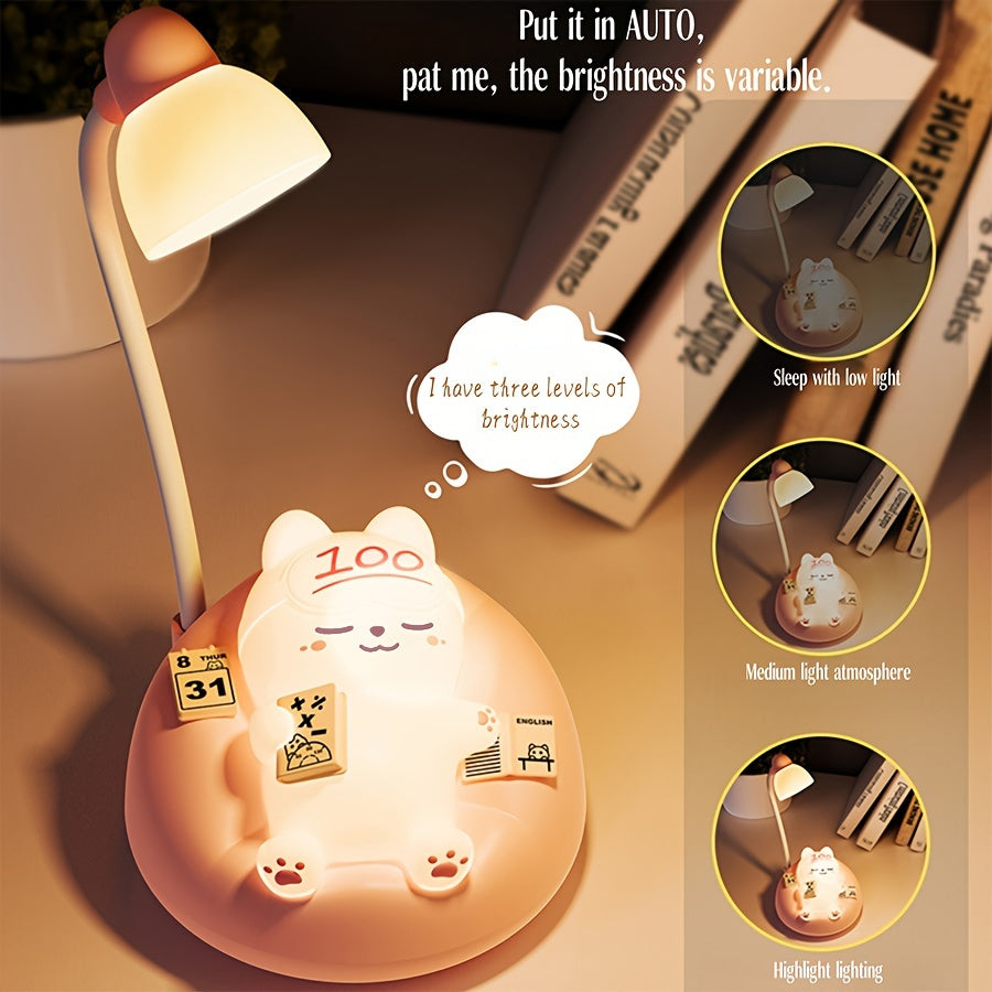 LumiKat - Mjuk Katt Nattlampa med USB Laddning