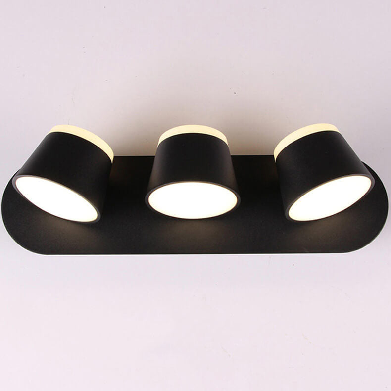 ScandiGlow – Justerbar LED Vägglampa med Cylinderformad Skärm, Finns i 1/2/3 Ljuspunktet