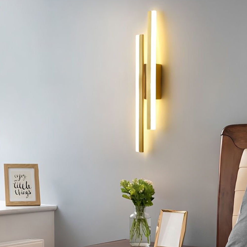 LED Vägglampa Akryl Metall Väggsconslampa Belysningsarmatur