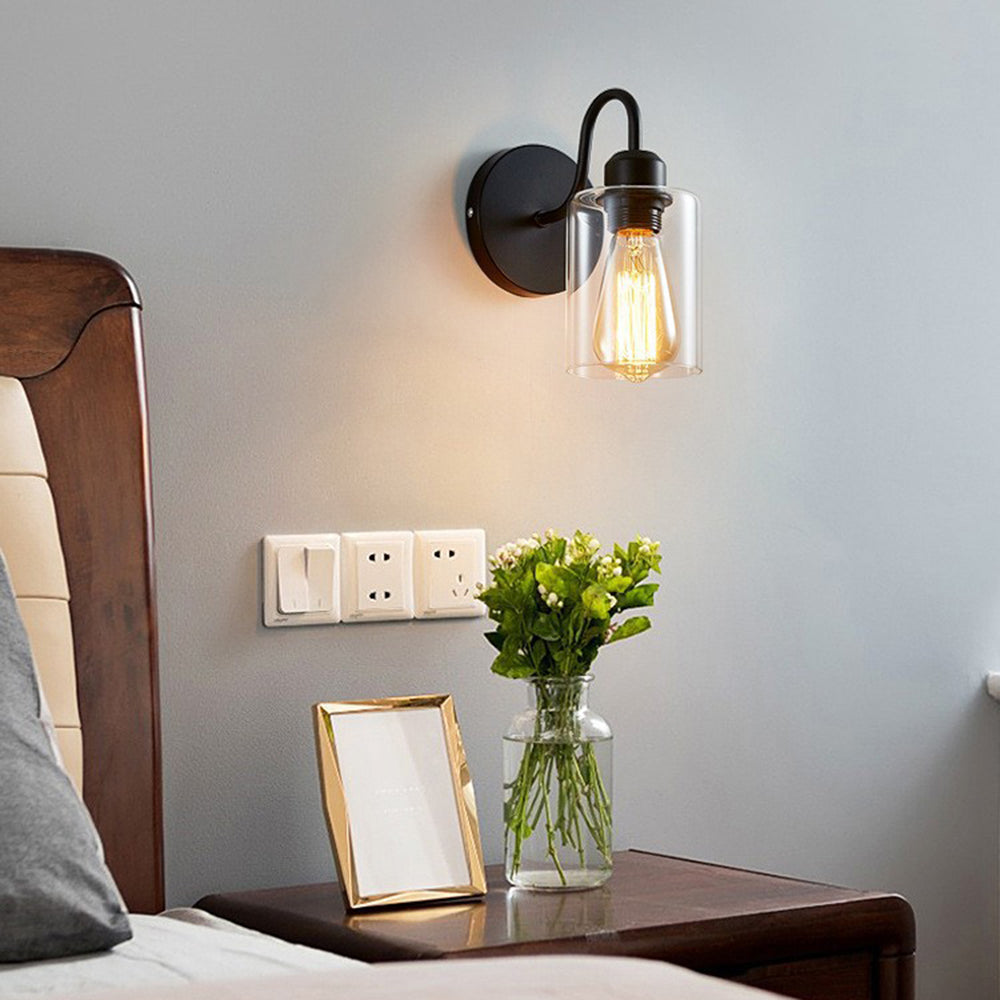 Marit - Retro LED Vägglampa Svart