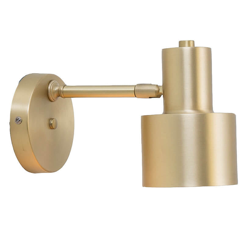 Modern minimalistisk gyllene metallvägglampa