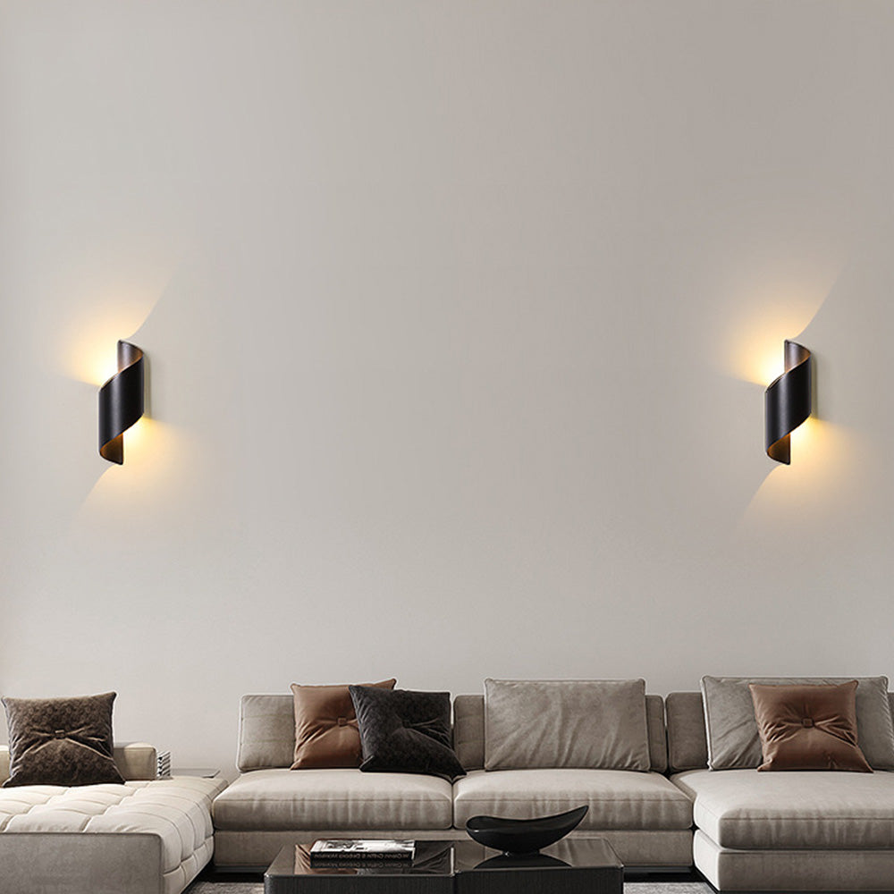 LED Vägglampa med Minimalistisk Aluminiumdesign