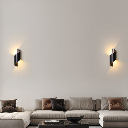 LED Vägglampa med Minimalistisk Aluminiumdesign