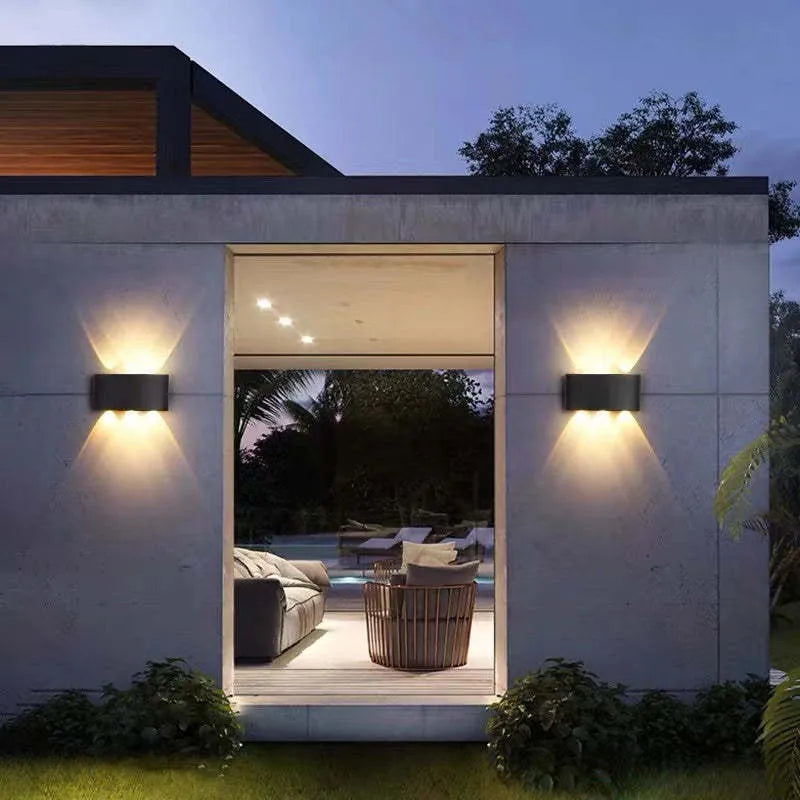 Vägglampa Modern Vit LED Vattentålig Lampa