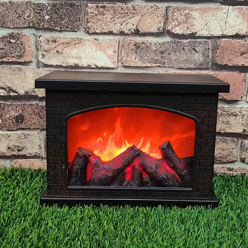 FlameGlow - Värmande Eld Simulering Kol Ljus Retro Dekoration för Inomhus och Utomhus