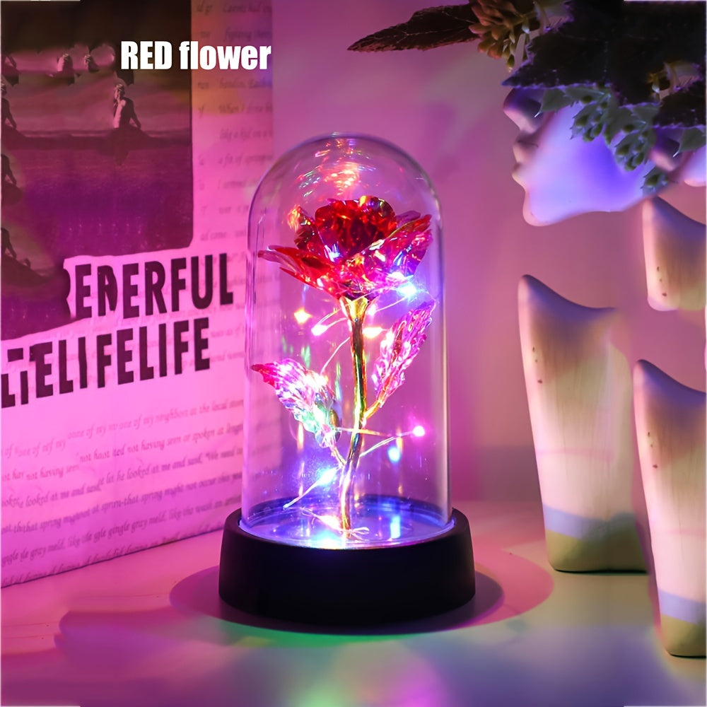 GoldenRose - Elegant Rosablomma Lampa för Gåvor och Dekoration