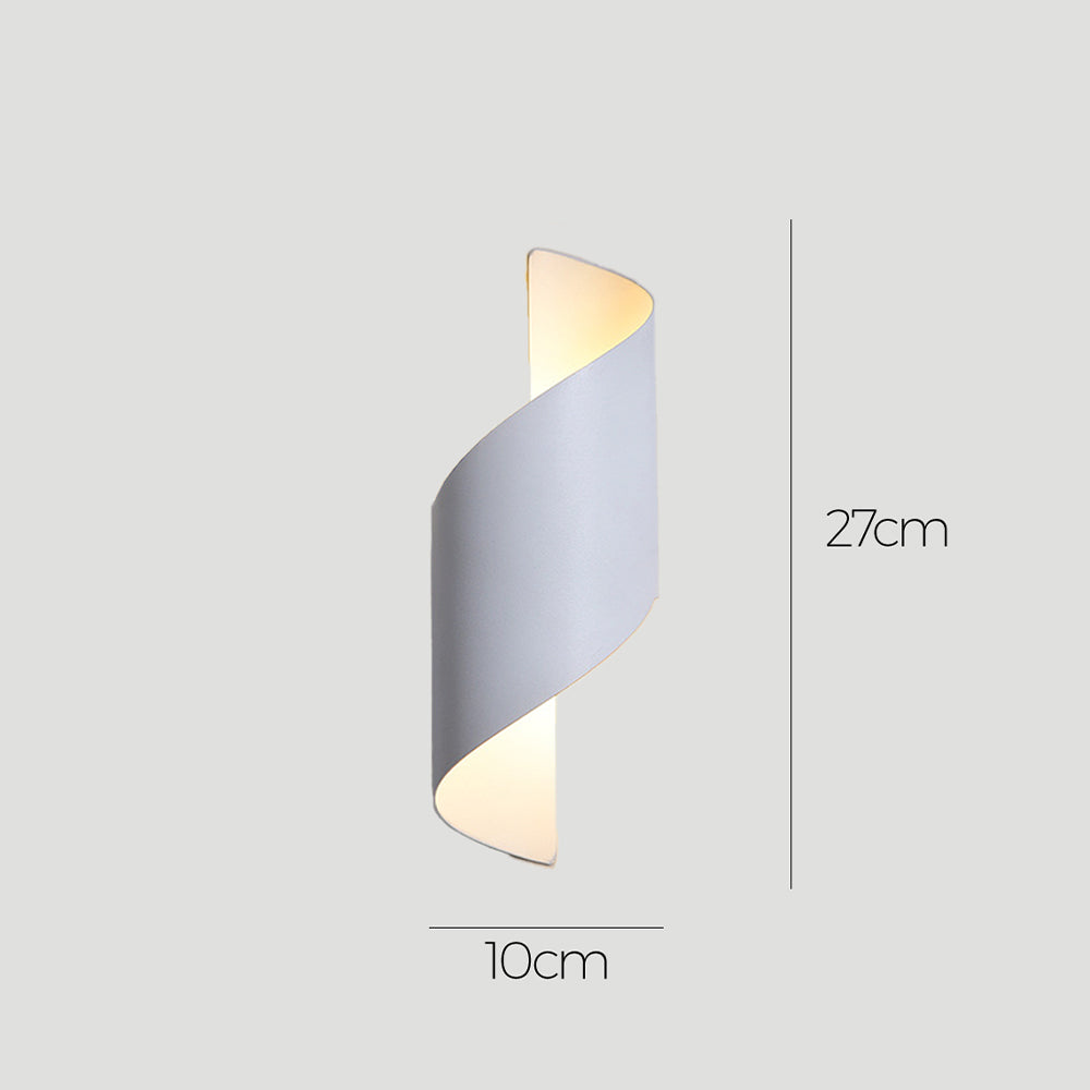 LED Vägglampa med Minimalistisk Aluminiumdesign