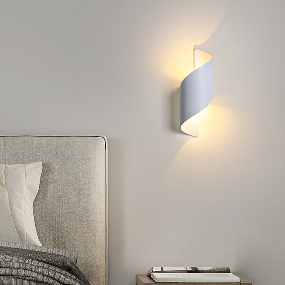LED Vägglampa med Minimalistisk Aluminiumdesign