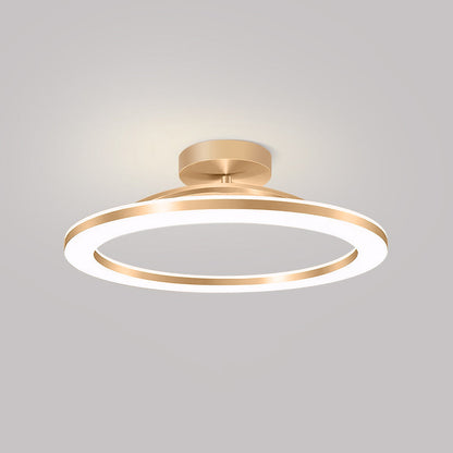 Modern Iron Hallway LED Ceiling Light | 7.87–19.68 in Diameter | Gold Finish Minimalist | Fixture | Brick by Brick