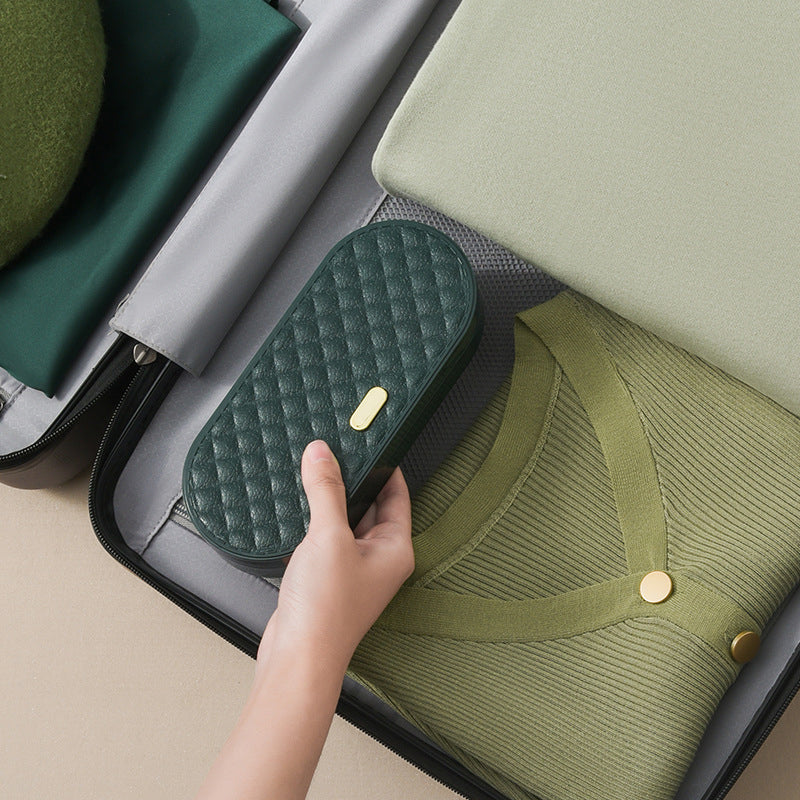 Carvallo Nähset i dubbel-etui | 20 färgglada spolar & läder-måttband | Kompakt & organiserat | 19,5×8,5×3,8 cm