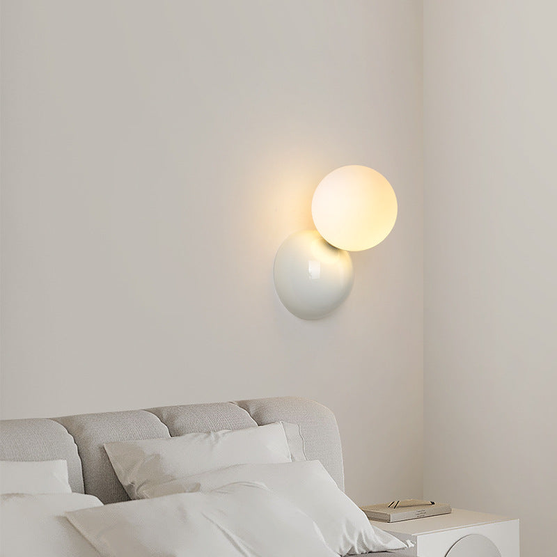 Nova Modern LED Vägglampa Svart/Vit Metall Vardagsrum
