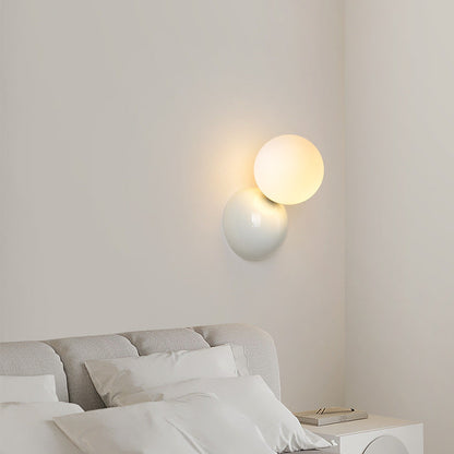 Nova Modern LED Vägglampa Svart/Vit Metall Vardagsrum