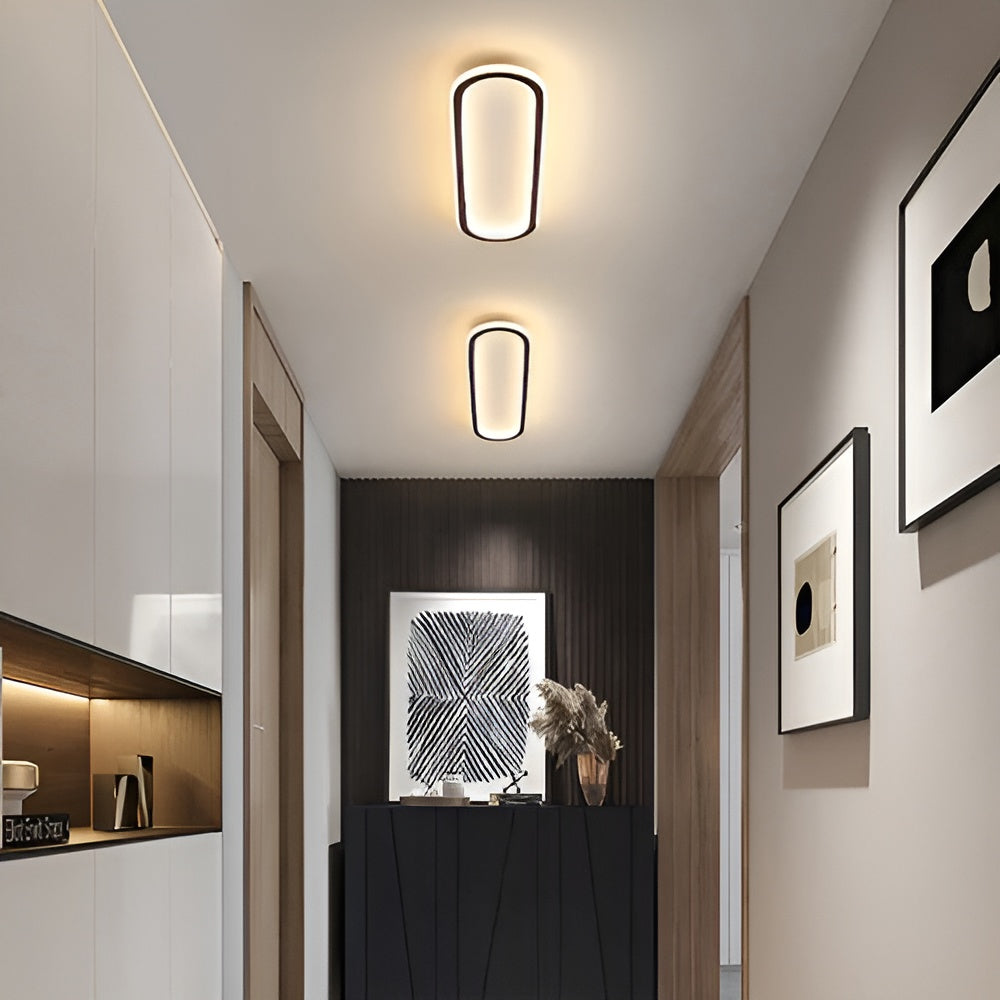 LED-taklamps i oval form – Elegant modern design för hall och entréområde