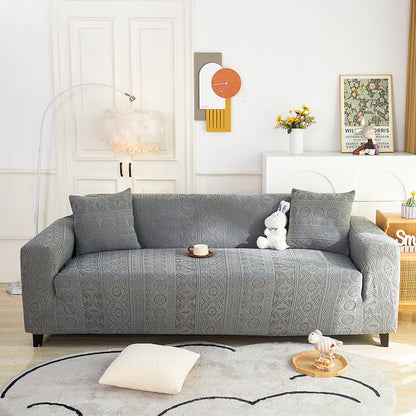 Bohemian Jacquard Stretch Heltäckande Anti-Slip Sofföverdrag