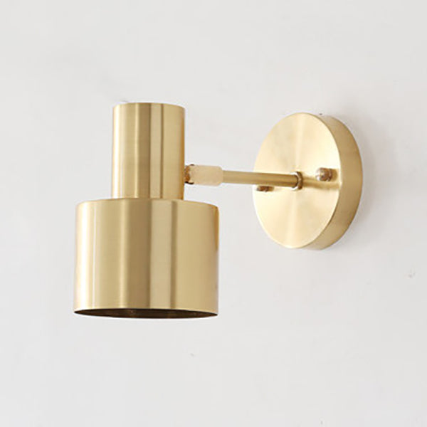 Modern minimalistisk gyllene metallvägglampa