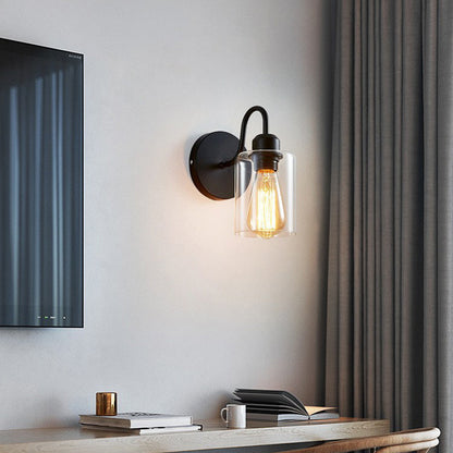 Marit - Retro LED Vägglampa Svart