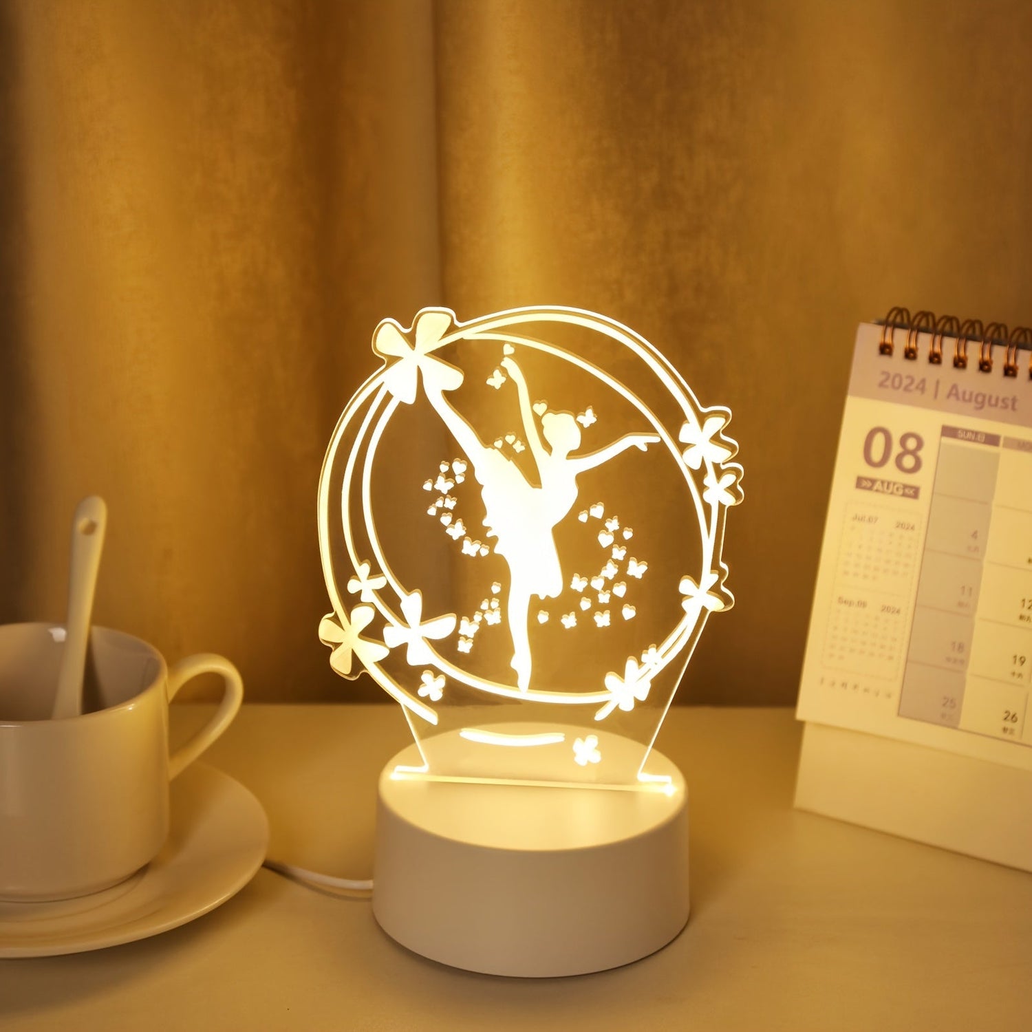 LumiDance - 3D Ballettdansare LED Nattlampa