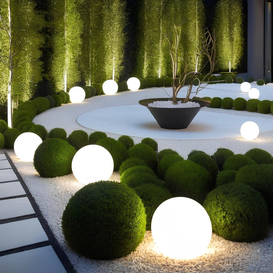 LightPebble – Stilren trädgårdsklotlampa