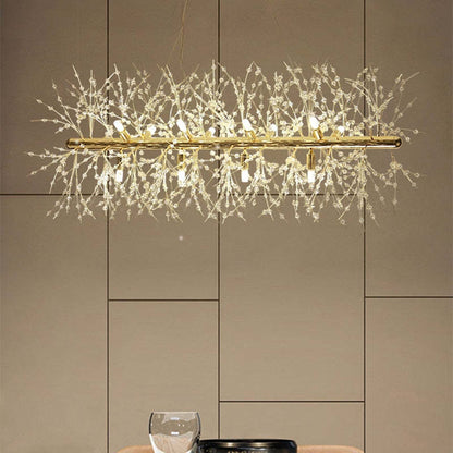 Levy Elegante LED Taklampor – Vit och Guld Metall för Vardagsrum och Matrum