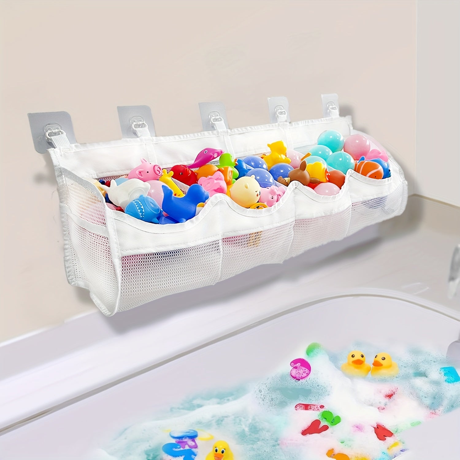 Mesh Badleksaksorganisatör - Perfekt för Ordning