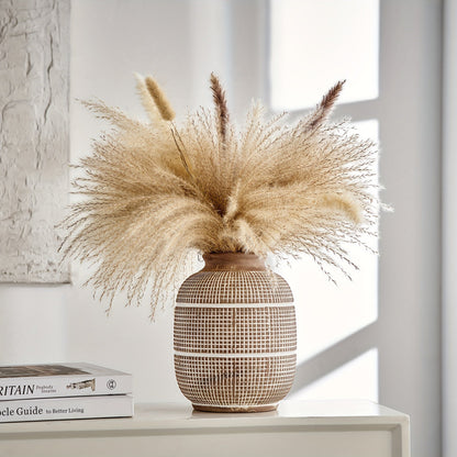 Rustik geometrisk vas - Naturlig atmosfär för ditt hem