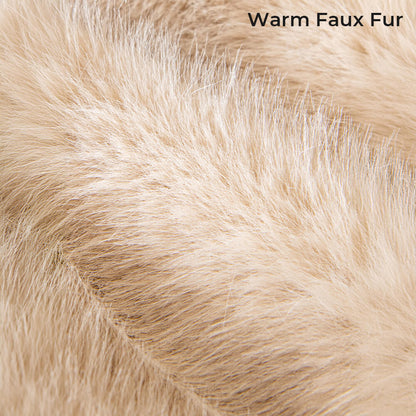 Varm Tjock Faux Fur Soffskydd Antisklipp Sofföverdrag