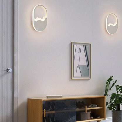 WaveGlow - Ovalt LED-vägglampa med vågdesign