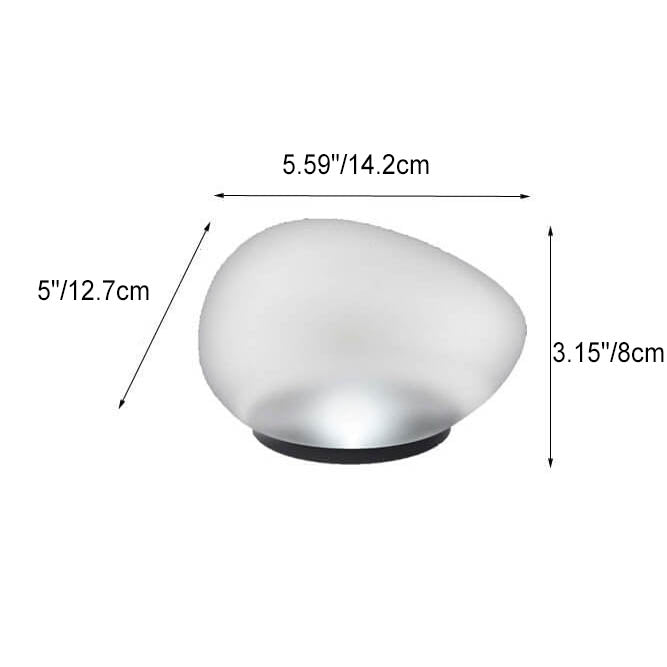 Rayvia Solar Pebble LED Landskapsljus - Modern Utomhus Solar Trädgårdsbelysning