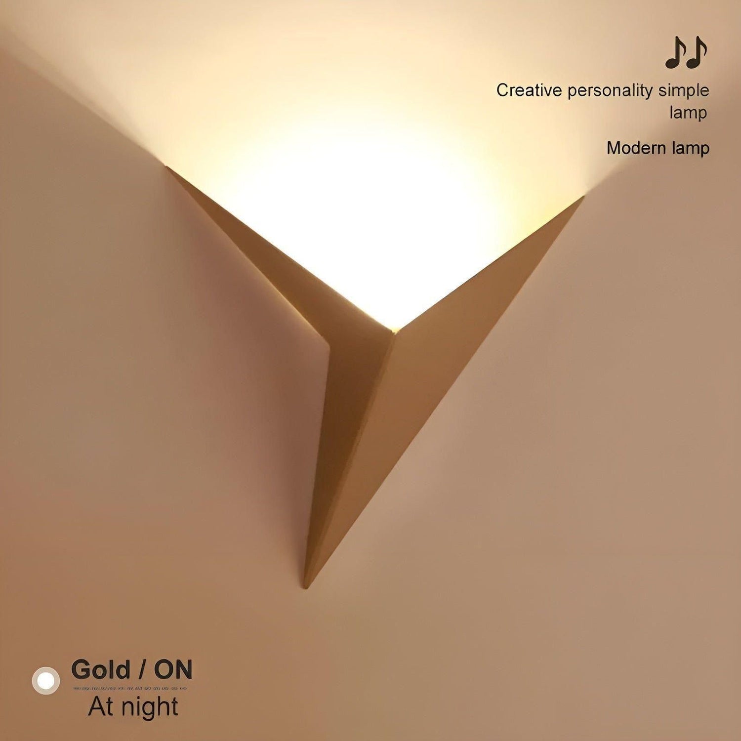 OrigamiGlow Light - Minimalistisk Origami Triangelformad LED Vägglampor