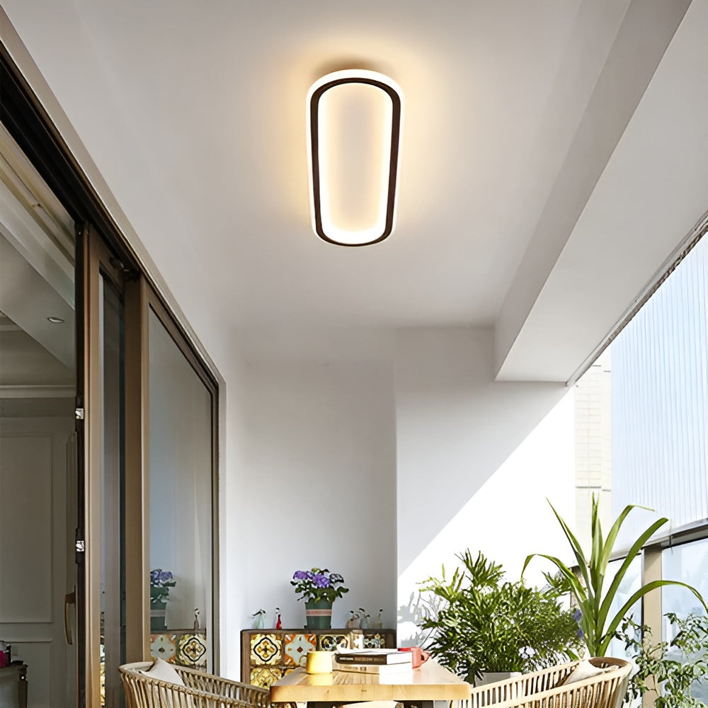 LED-taklamps i oval form – Elegant modern design för hall och entréområde