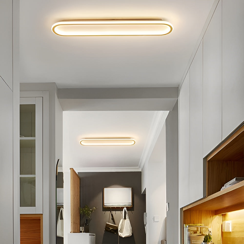 LED-taklamps i oval form – Elegant modern design för hall och entréområde