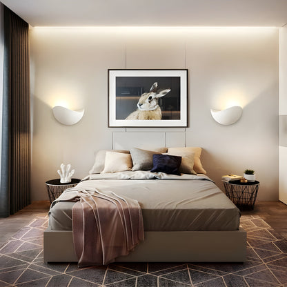 NoirLume Light - Minimalistisk halvcirkelformad LED vägglampa