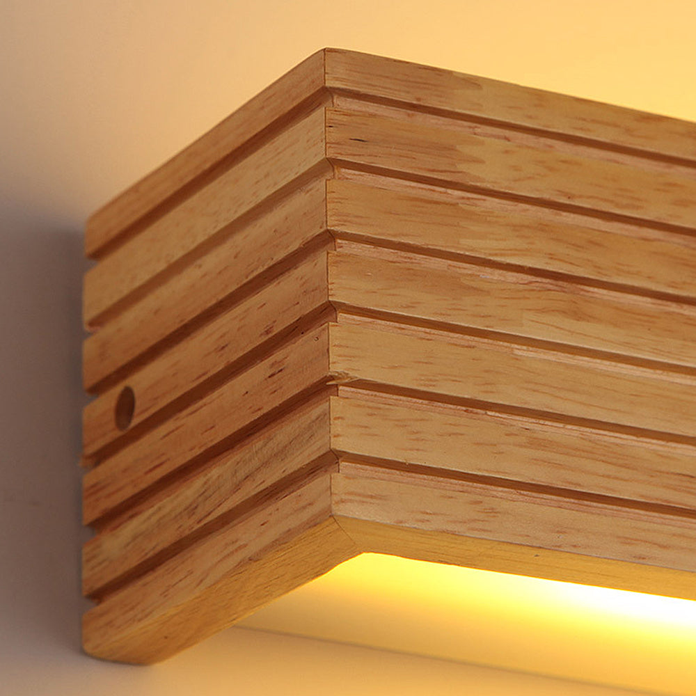 Vägglampa Modern Trä LED Armatur