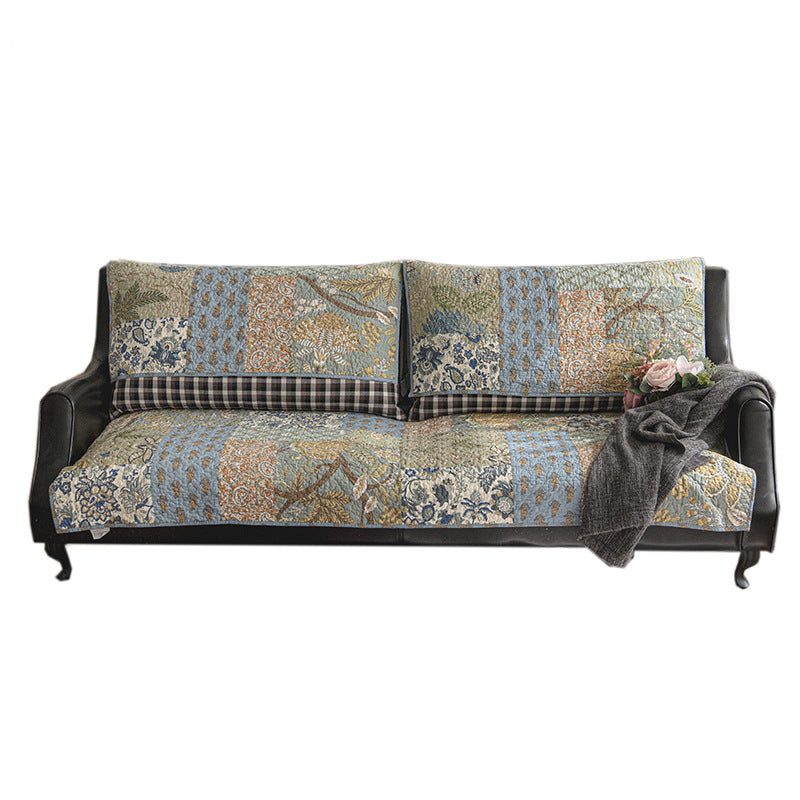 Europeisk blommig bomullssofföverdrag Sofo skyddande icke-glidande