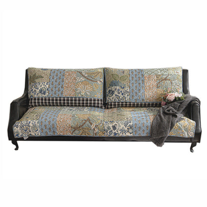 Europeisk blommig bomullssofföverdrag Sofo skyddande icke-glidande