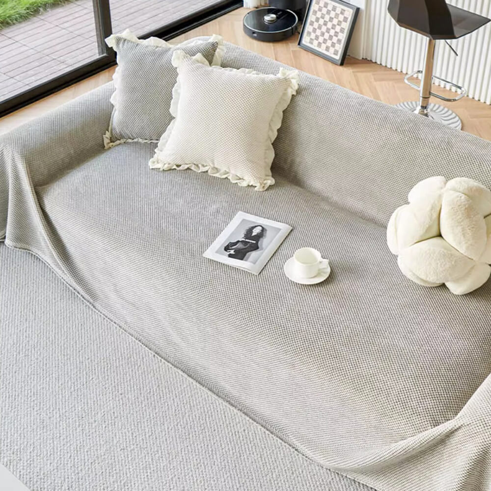 Mjuk korduray varm våffelväv sofföverdrag för komfort